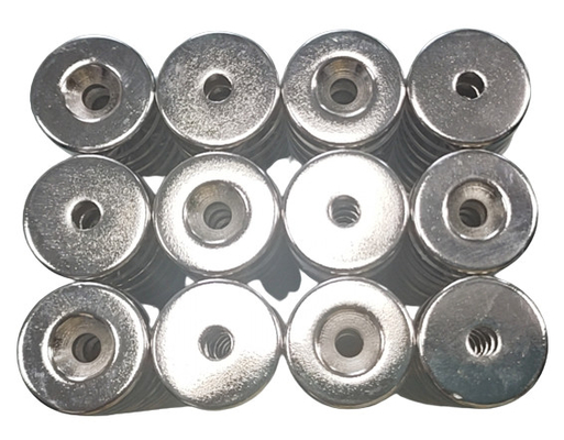 ซื้อ N52 แม่เหล็กนีโอดิเมียมหนา Countersunk ดิสก์หนา 19 มม. x 6mm online manufacture