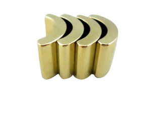 ซื้อ N52 โบรอนเหล็กแม่เหล็กนีโอดิเมียมเผาอาร์ครูปร่างที่กำหนดเองและรูปร่าง online manufacture