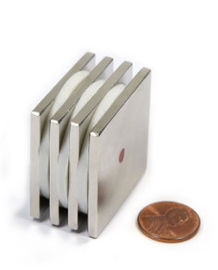 ซื้อ แม่เหล็กนีโอไดเมียมบาร์แรงแข็งแกร่ง N52 Grade Square Coercivity สูง online manufacture