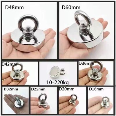 ซื้อ 600LBS Supper Strong Sintered Neodymium Fishing Magnet Set สำหรับ Salvage online manufacture